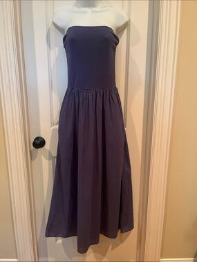 XIRENA FINNIAN STRAPLESS MAXI DRESS MADE IN USA SMALL - MEDIUM